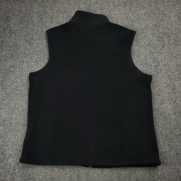 LL Bean Polartec Fleece Vest Jacket Mens Large Black Zip Up Classic 200 NEW - Picture 2 of 9